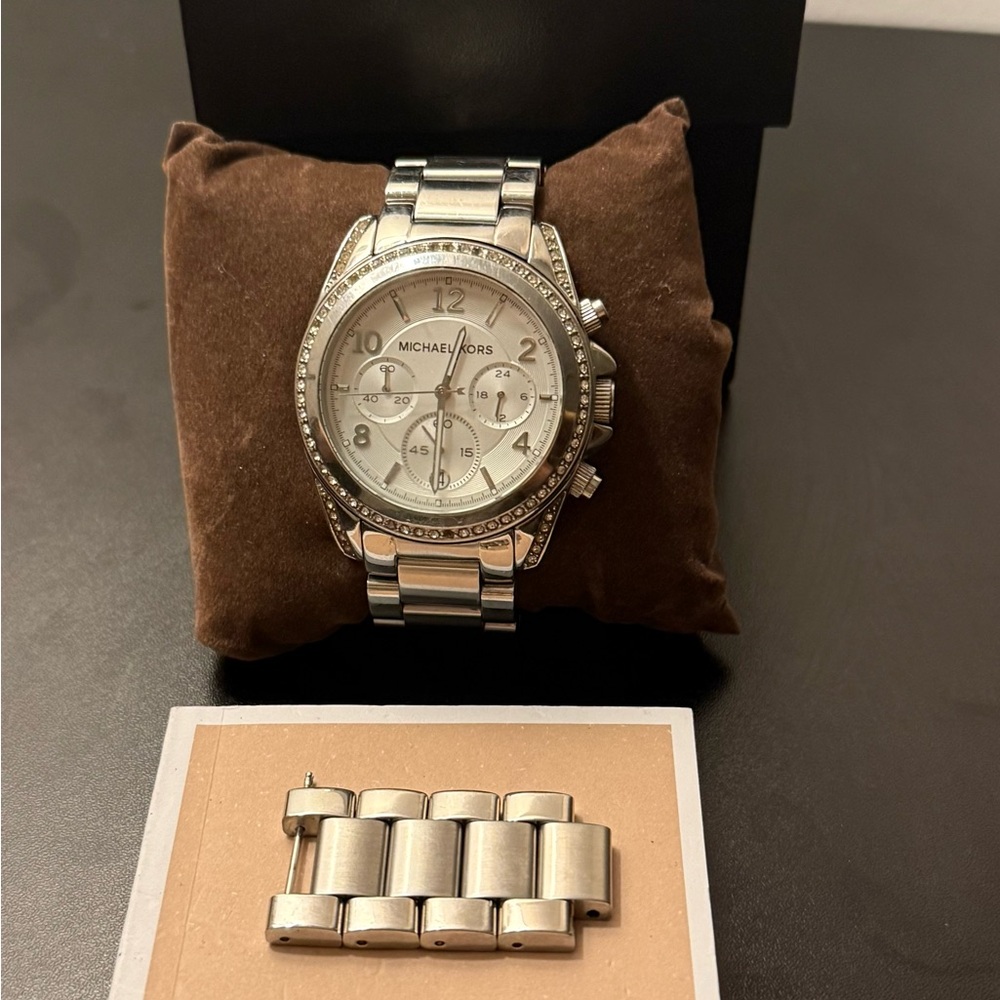 Michael Kors Silver Chronograph Watch